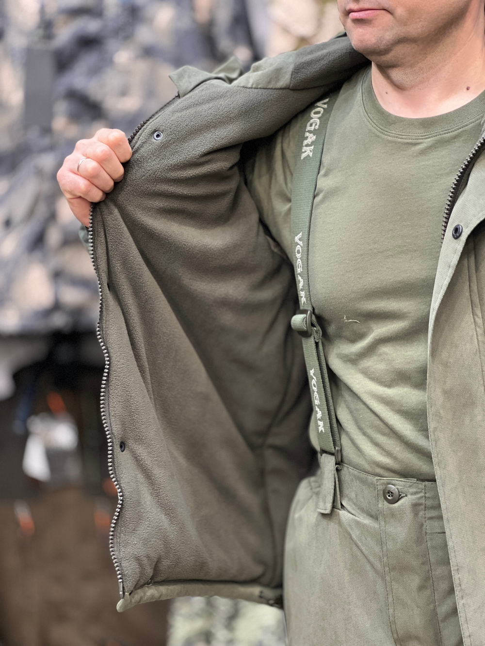 Демисезонный костюм Фаворит Исландия Вожак -10, утеплённый, олива