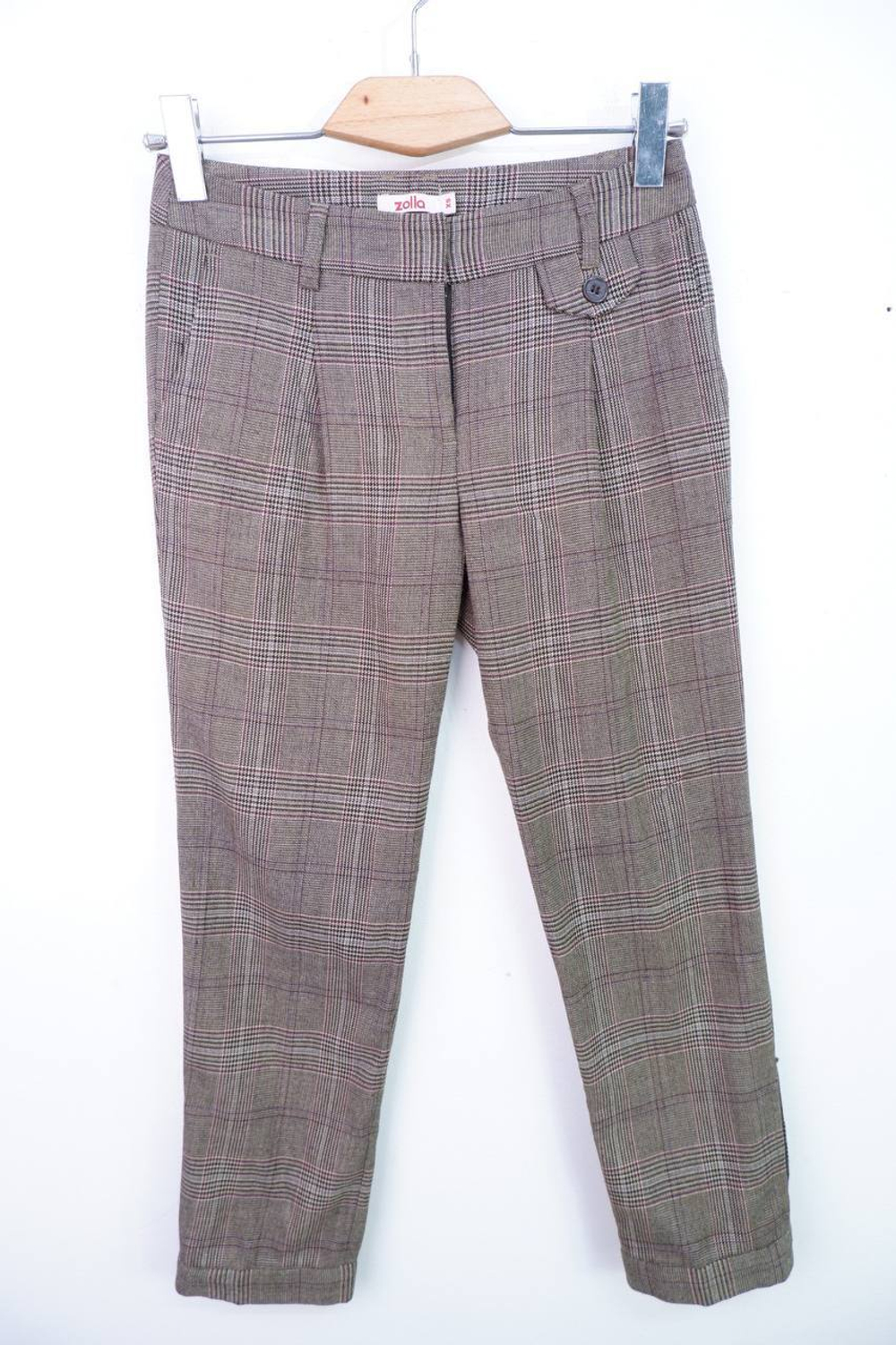 Брюки Zolla в клетку, маркировка XS, визуально на 42 размер