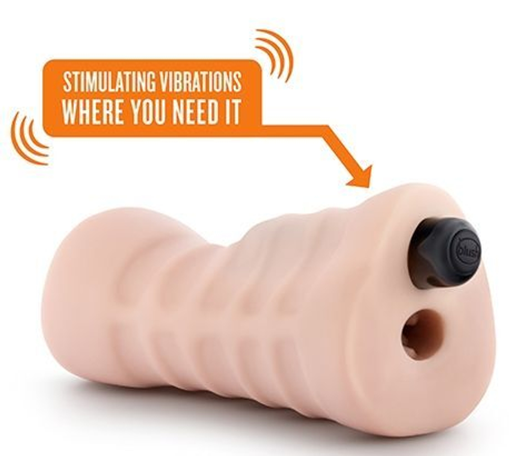 Телесный мастурбатор-вагина с вибропулей Ashley (Цвет: телесный)