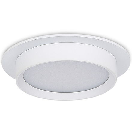 Donel, св-к встроенный, цвет БЕЛЫЙ, D110xH45мм, под лампу GX53, IP20, серия: DN02