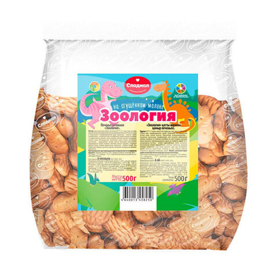 Печенье затяжное Сладиал Зоология 500 г