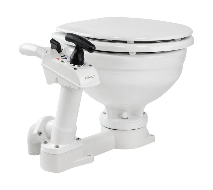 Унитаз с ручной помпой (Compact), SeaFlo