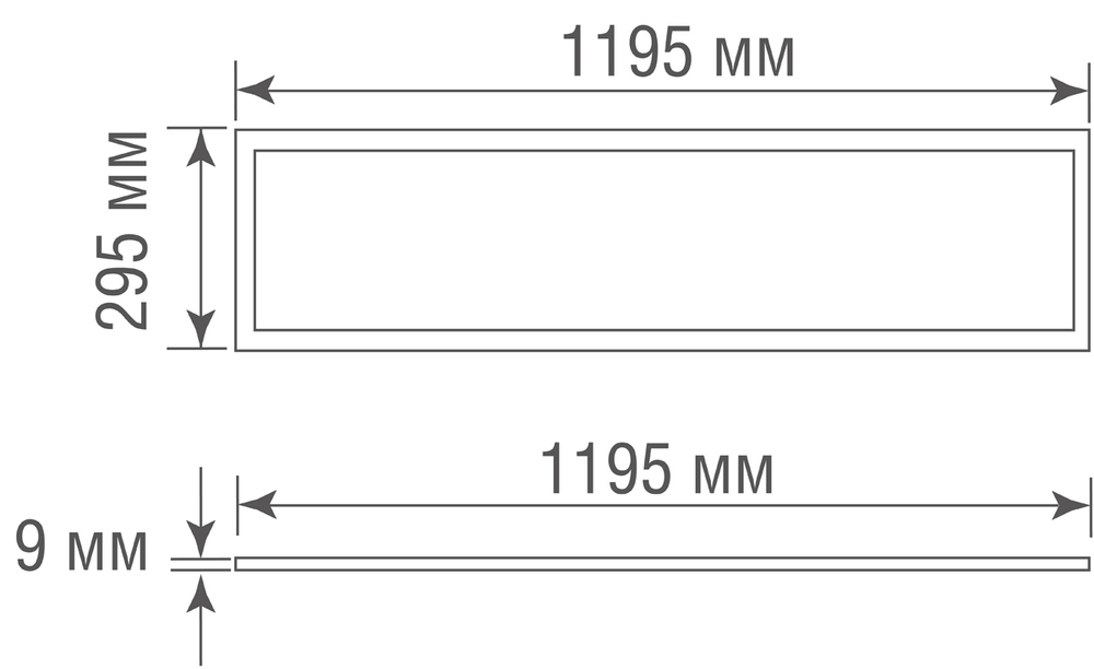 Светодиодная панель,  40Вт,  4000К