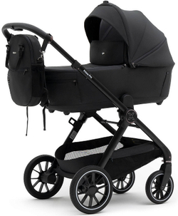 Коляска Agex Prima Pro 3 в 1 с автокреслом i-Team Grey APA657 Midnight Grey (Темно-серый)