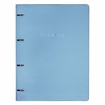 Тетрадь на кольцах БОЛЬШАЯ А4 (240х310 мм), 120 л., под кожу, BRAUBERG VISTA, "Пастельная", 404514