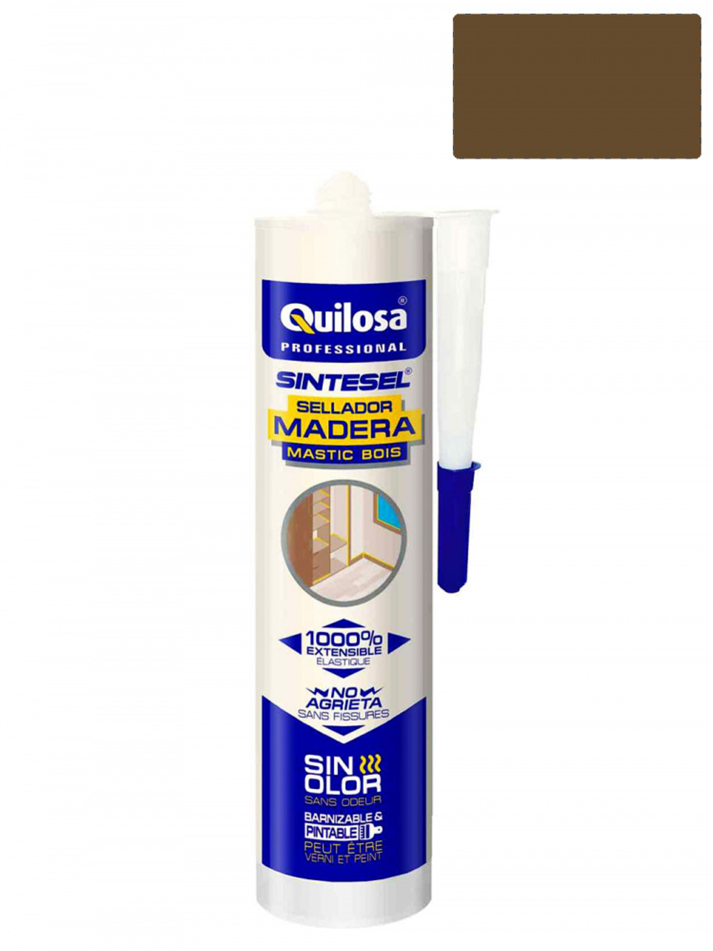 Герметик акрил-силиконовый для дерева Quilosa Madera Sintesel 280 мл