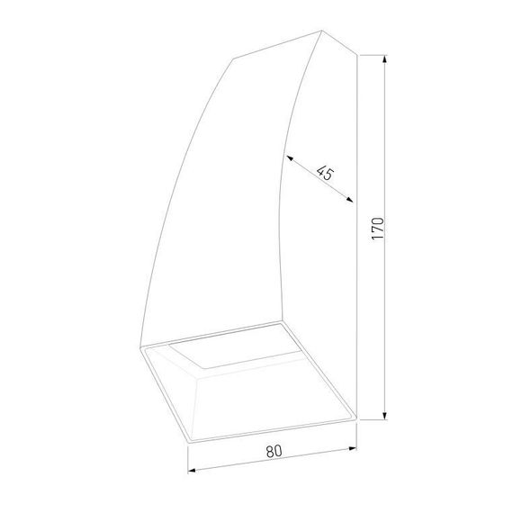 Уличный настенный светодиодный светильник Elektrostandard Forw 1016 Techno белый a057011