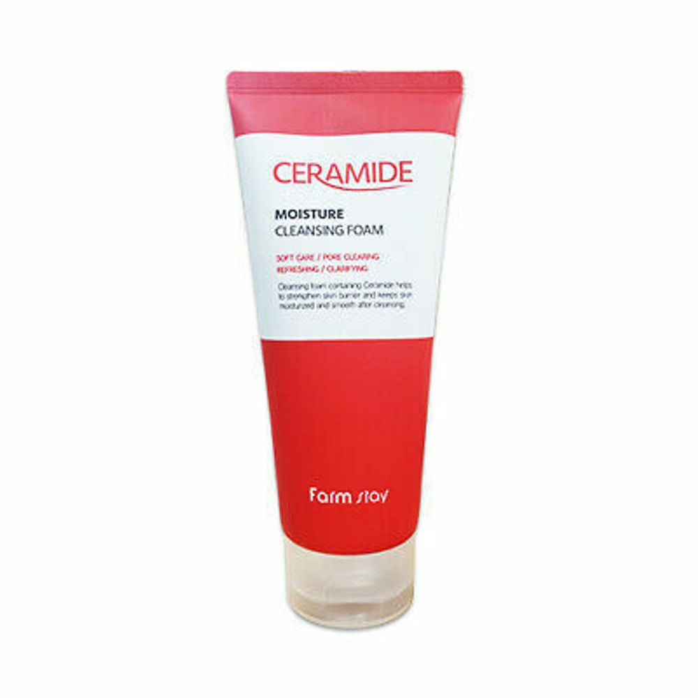 FarmStay Ceramide Moisture Cleansing Foam Увлажняющая очищающая пенка с керамидами