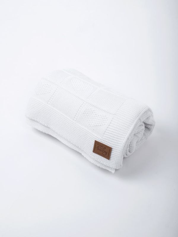 Плед вязаный хлопковый 