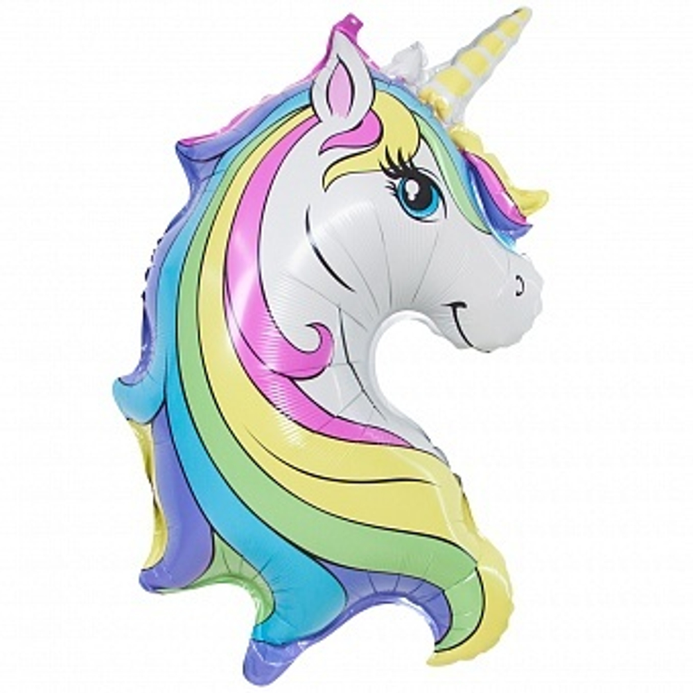 К Фигура Голова Нежный Единорог (32''/81 см)