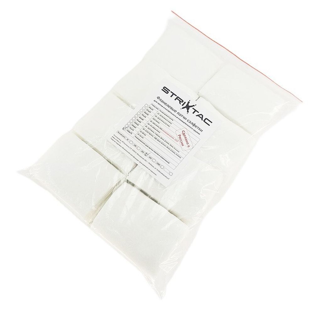 Фланелевые патчи-салфетки 75*100 (100), STRIXTAC