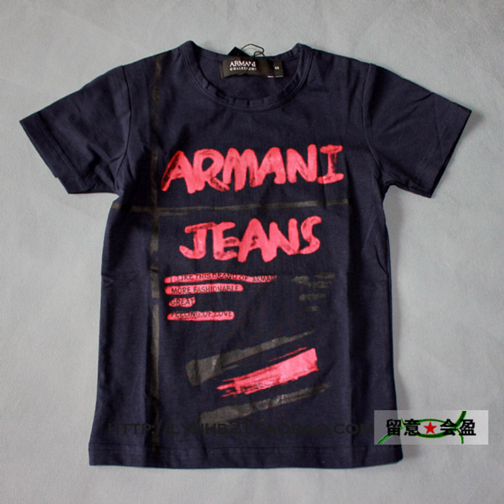 Футболка детская с контрастными надписями