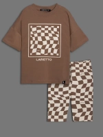 Летний костюм для девочки с велосипедками