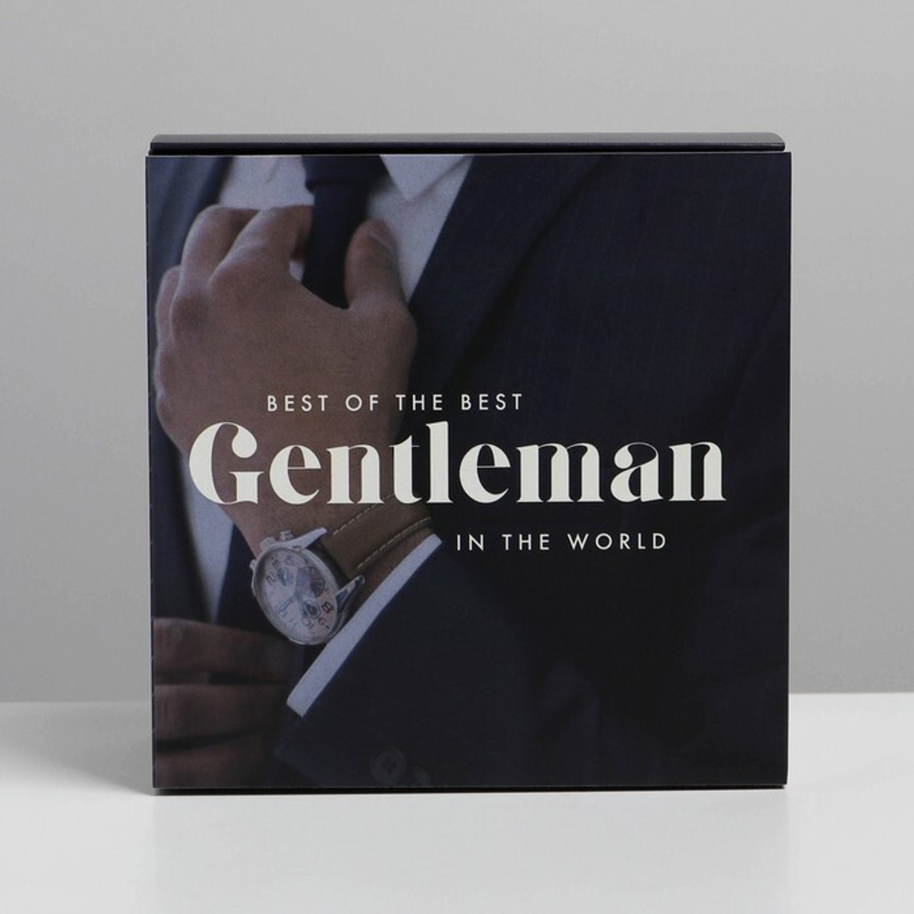 Коробка складная «Джентельмен», 14 × 14 × 8 см