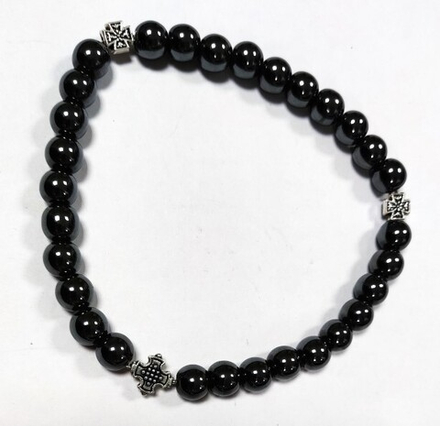 Четки из натурального камня. Гранат 30 зерен d=10 мм