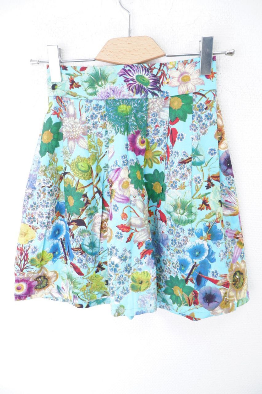 Юбка яркая с цветочным принтом 42 размер