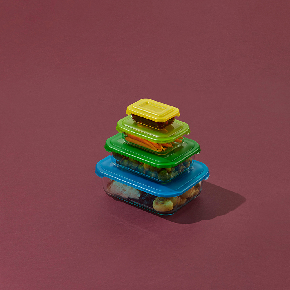 Набор контейнеров nest, стеклянный, 4 шт.