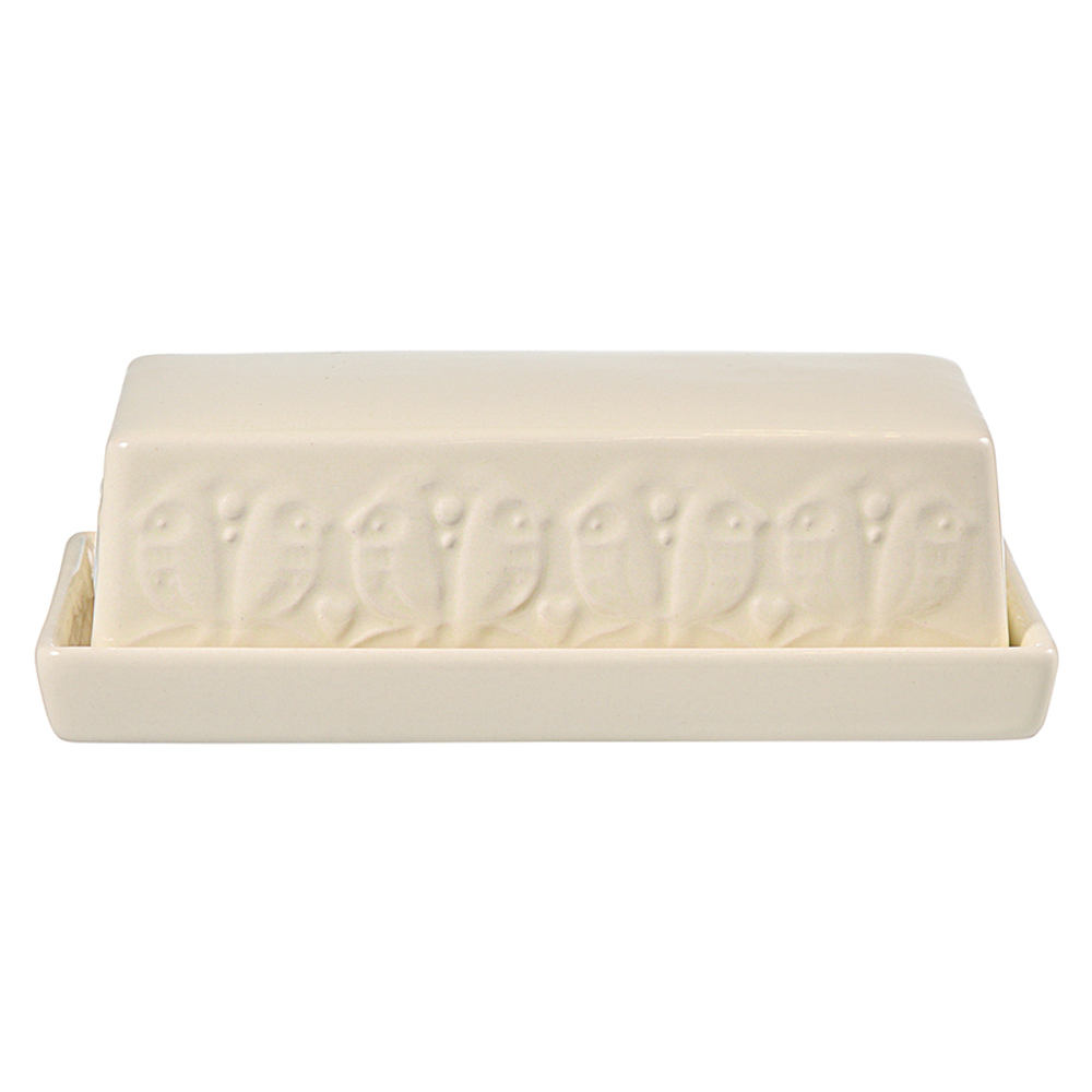 Масленка birds of paradise, кремовая