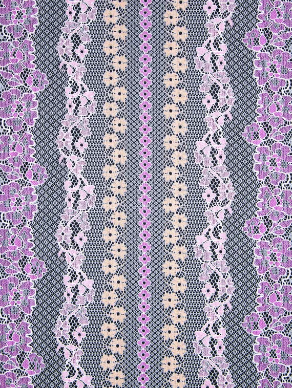 911 ОПТ Кружево эластичное 23 см, узор VS, Италия, белый