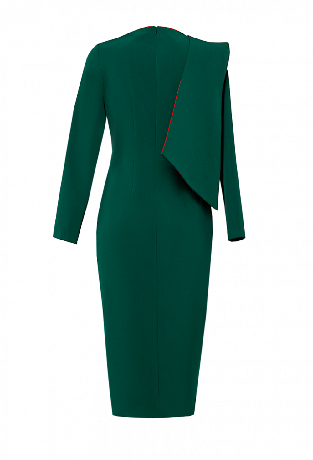 Платье-футляр с разрезом спереди на юбке 15-01-21SS