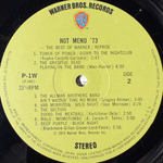Сборник Hot Menu '73 -The Best Of Warner/Reprise/Atlantic 2LP (Япония 1973г.)