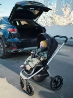 Коляска детская "FLEX GRAND" (2в1) RA072 Midnight Black + сумка