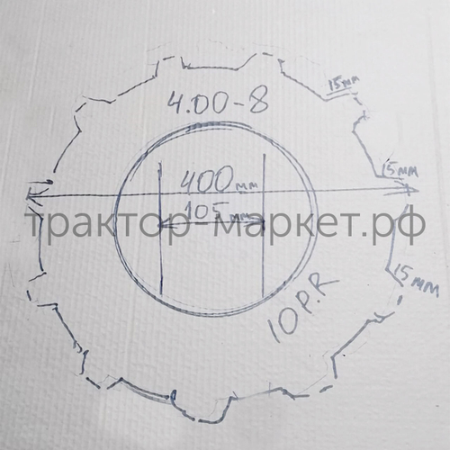 Покрышка Шина 4.00-8 (Елочка)