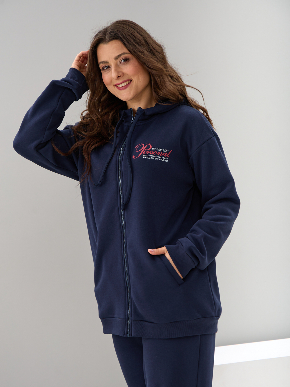 Костюм с брюками КБис-055/тсиний-п