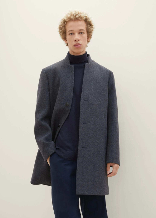 Мужское пальто (темно-серое) Н5
