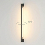 Настенный поворотный светильник Argos 3000K черный IP54 35122/D черный