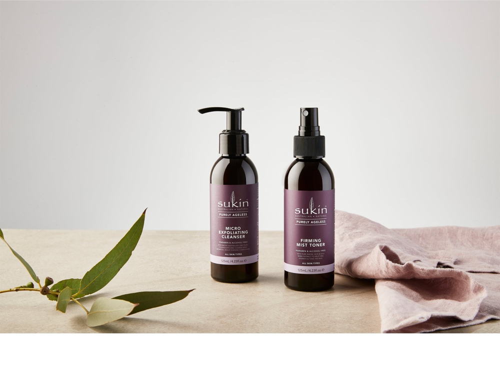 Sukin Purely Ageless - отшелушивающий очищающий гель с AHA /   125  ml  / GTIN 9327693009259
