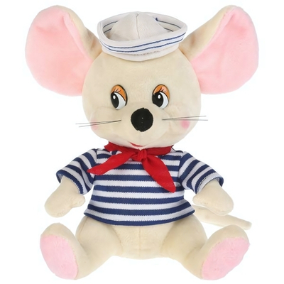 Игрушка мягкая Мышь морячок, 18см, без чипа в пакет (Мульти-Пульти)