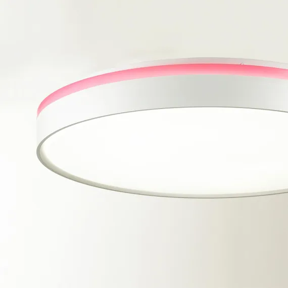 7708/DL COLOR SN 154 Светильник пластик/белый/розовый LED 48Вт 4000К D420 IP43 KEZO PINK