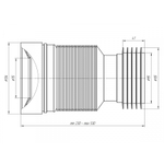 Гофра д/унитаза 230/530 К828