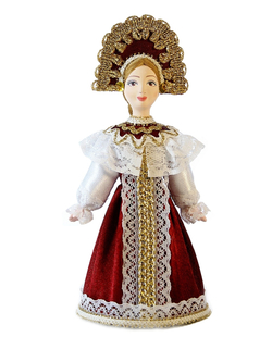 Кукла коллекционная Русская красавица в национальном костюме