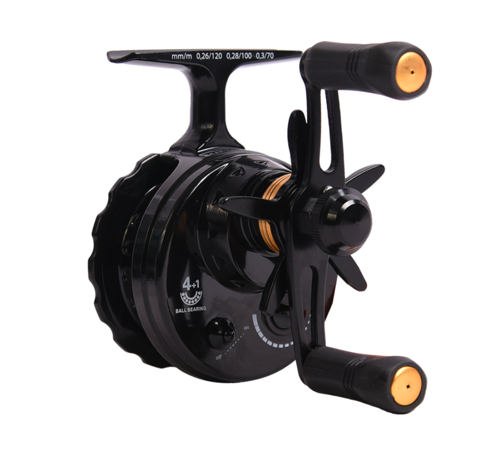 Катушка инерционная (зимняя) Black Side ICE ZEAL BLACK (4+1 подш.)