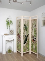 Ширма деревянная с картинками " Птички"