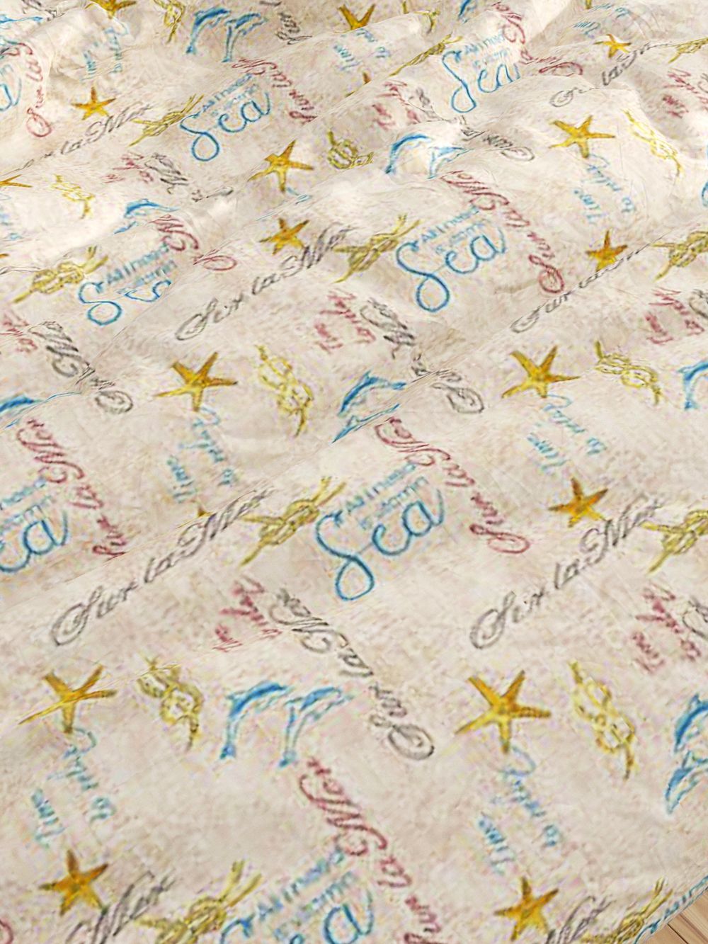 Простынь на резинке Сказка "Дельфины" 140х200 см, перкаль