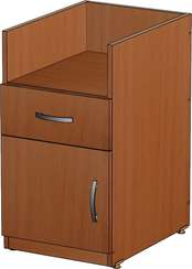 Корпус тумбы приставной 1 ящик