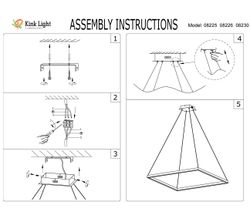 Kink Light 08225,01(4000K) Подвес Альтис белый w60*60
