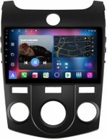 Магнитола для KIA Cerato 2 2008-2013 (кондиционер, рамка черная) - FarCar BM038M на Android 13, QLED, TS10, 4Гб+32Гб, CarPlay, 4G SIM-слот