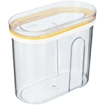 Емкость для сыпучих продуктов с крышкой 1л желтый