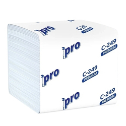 Листовая туалетная бумага PROtissue "PREMIUM" Артикул С249 V-сложения, 250 листов