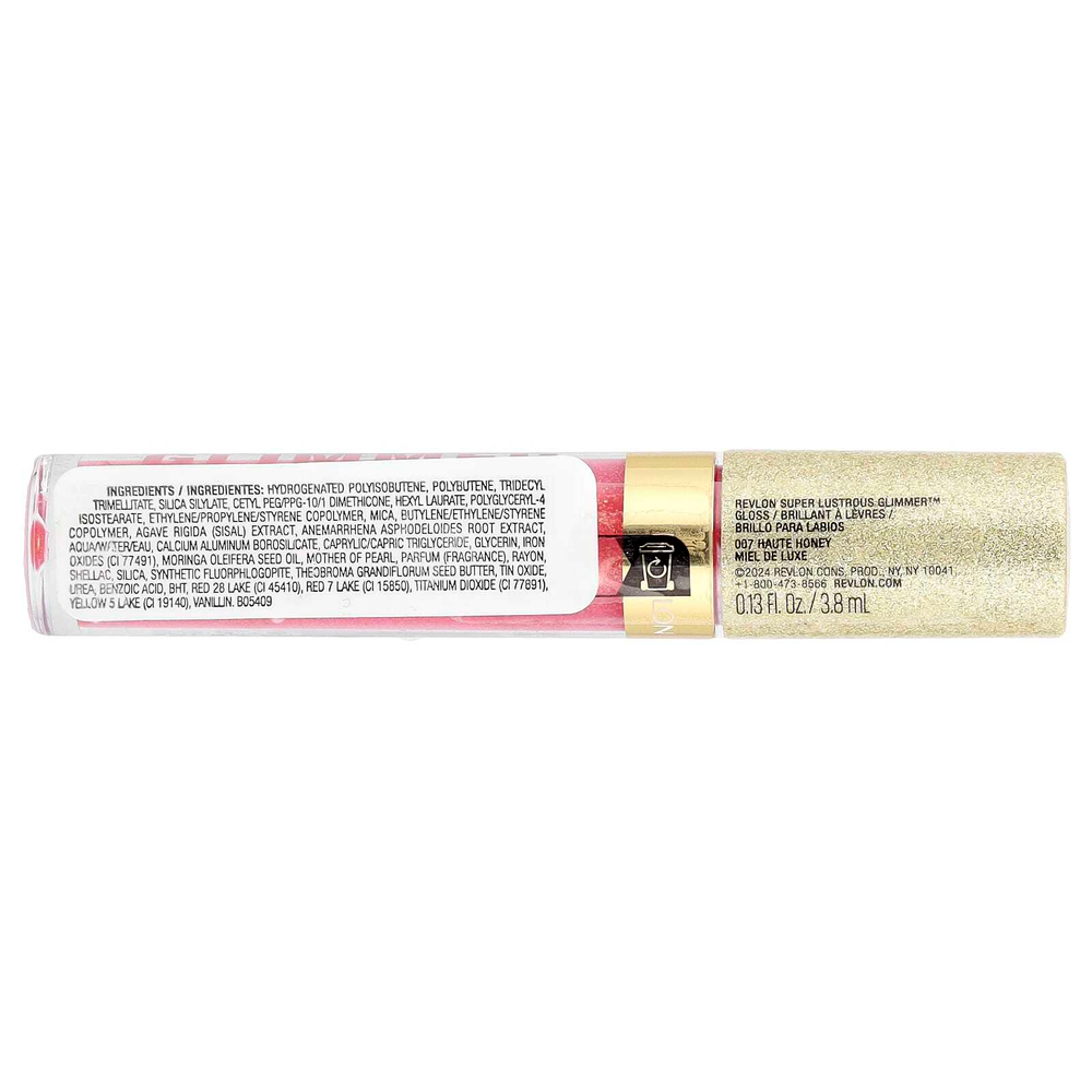 Revlon, Super Lustrous Glumber™, блеск для губ, оттенок 007 Haute Honey, 3,8 мл (0,13 жидк. унции)