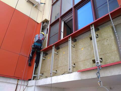 Монтаж навесного вентилируемого фасада