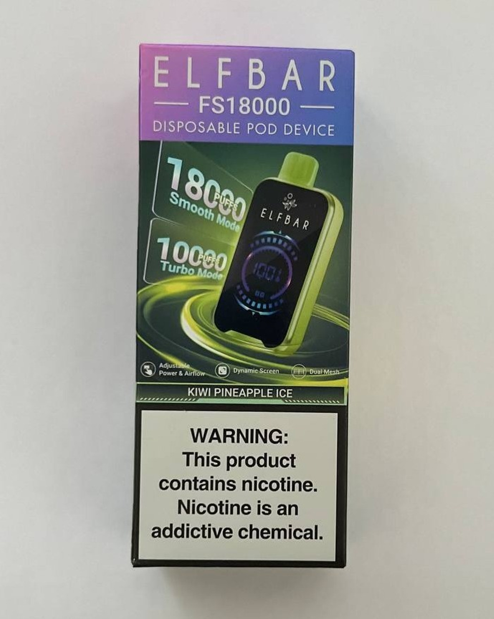 Elf Bar FS18000 - Kiwi Pineapple Ice (5% nic)