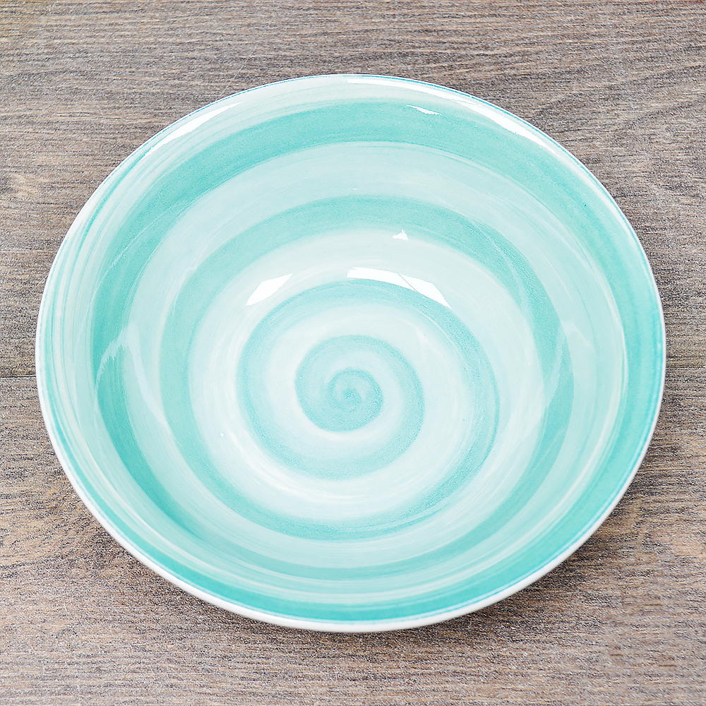 Миска суповая 600мл 18см Аэрограф зеленый