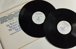 Винтажная виниловая пластинка LP Сборник The Mamas and The Papas, The Byrds The History Of Rock (UK 1983)