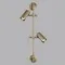 7013/2W HIGHTECH ODL25 477 Настенный св-к поворотный на 50°/180° металл/под латунь IP20 LED GU10 *2 10W 220V MANCHESTER
