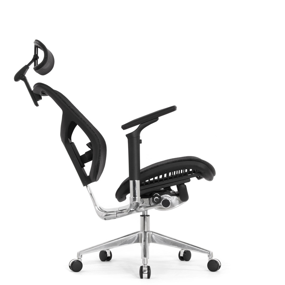 Кресло EXPERT 2 STAR ERGO HSTM 01 NEW, 3D пояснич валик, подлокот 6D(360), подголовн 5D, цвет черн,)